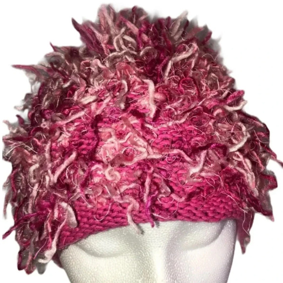 ZOONI EUC GIRLS TODDLER BOUTIQUE PINK HAT WINTER SIZE 2 - 5 YEARS - Picture 2 of 4